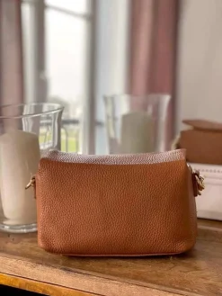 Flash Sale Sac Marron Camel Clover Femmes Sac Porte Epaule Avec Sangle
