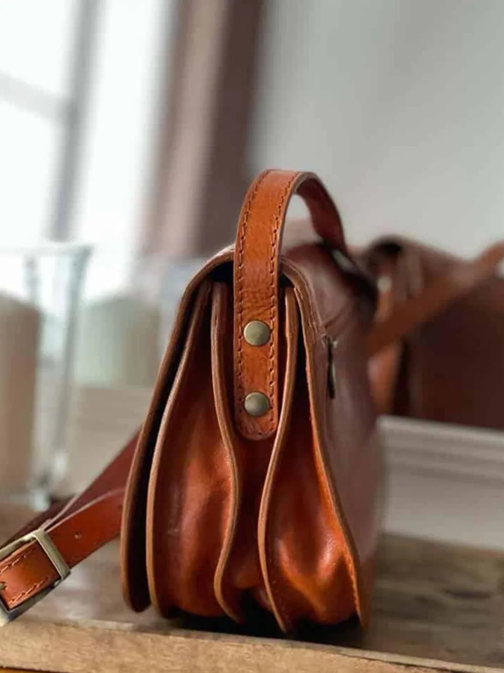 Best Sac Marron Camel Marlow Femmes Sac Porte Epaule Avec Sangle