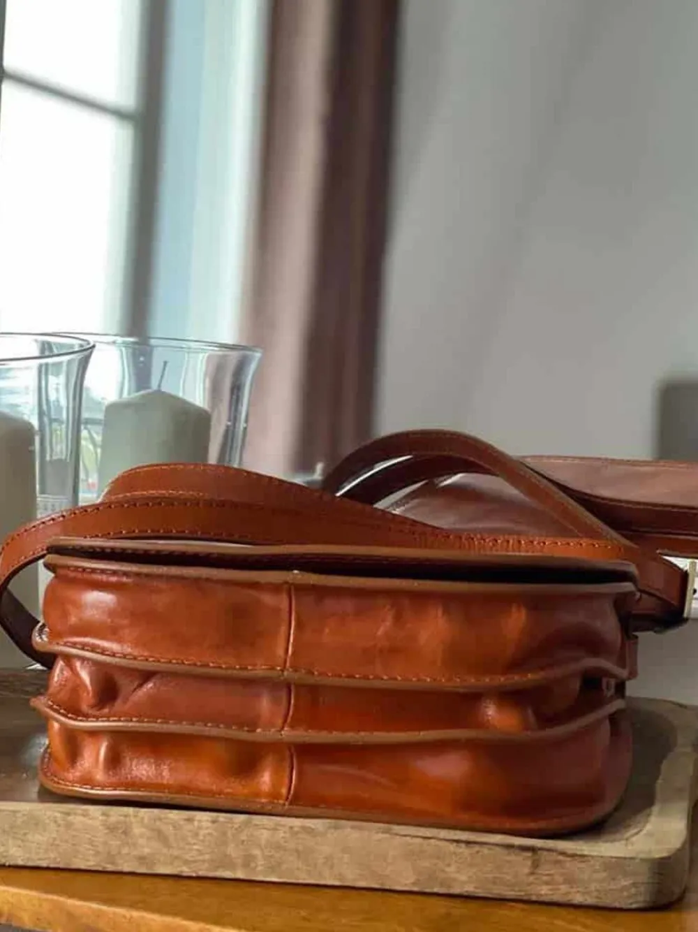 Best Sac Marron Camel Marlow Femmes Sac Porte Epaule Avec Sangle