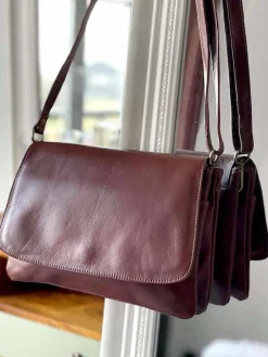 Outlet Sac Marron Linette Femmes Sac Porte Epaule Avec Sangle