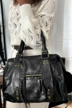 Sale Sac Noir Eloane Femmes Sac Porte Epaule Avec Anse