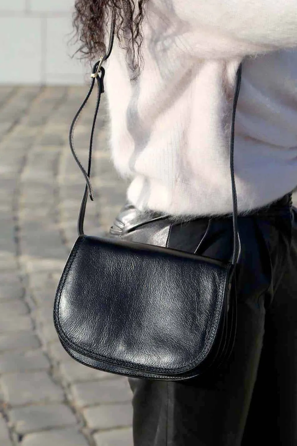 Clearance Sac Noir Marlow Femmes Sac Porte Epaule Avec Sangle