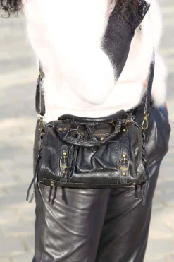 Outlet Sac Noir Petit Eloane Femmes Sac Porte Epaule Avec Sangle