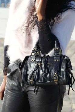 Outlet Sac Noir Petit Eloane Femmes Sac Porte Epaule Avec Sangle