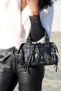 Outlet Sac Noir Petit Eloane Femmes Sac Porte Epaule Avec Sangle