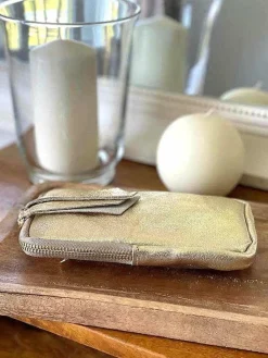 Shop Sac Portable En Cuir Dore Kira Femmes Sac Taille Téléphone Portable