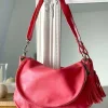 Fashion Sac Rose Corail Yasmine Femmes Sac Porte Epaule Avec Sangle