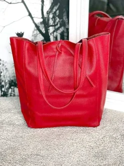 Hot Sac Rouge Agata Femmes Sac Format A4 Et +