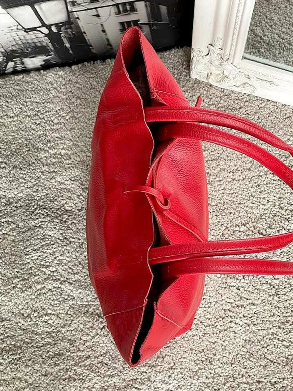 Hot Sac Rouge Agata Femmes Sac Format A4 Et +