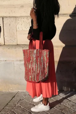Shop Sac Rouge Dore Lany Femmes Sac Format A4 Et +