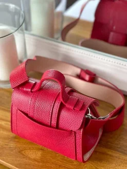 Best Sac Rouge Drixy Femmes Sac Porte Epaule Avec Sangle
