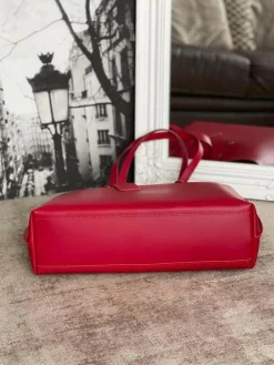 Clearance Sac Rouge Erika Femmes Sac Format A4 Et +